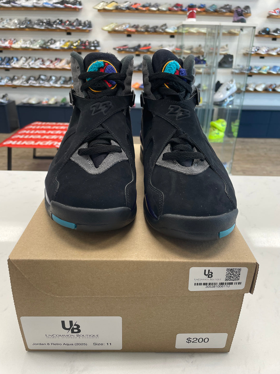 Jordan 8 Retro Aqua (2025) - Worn