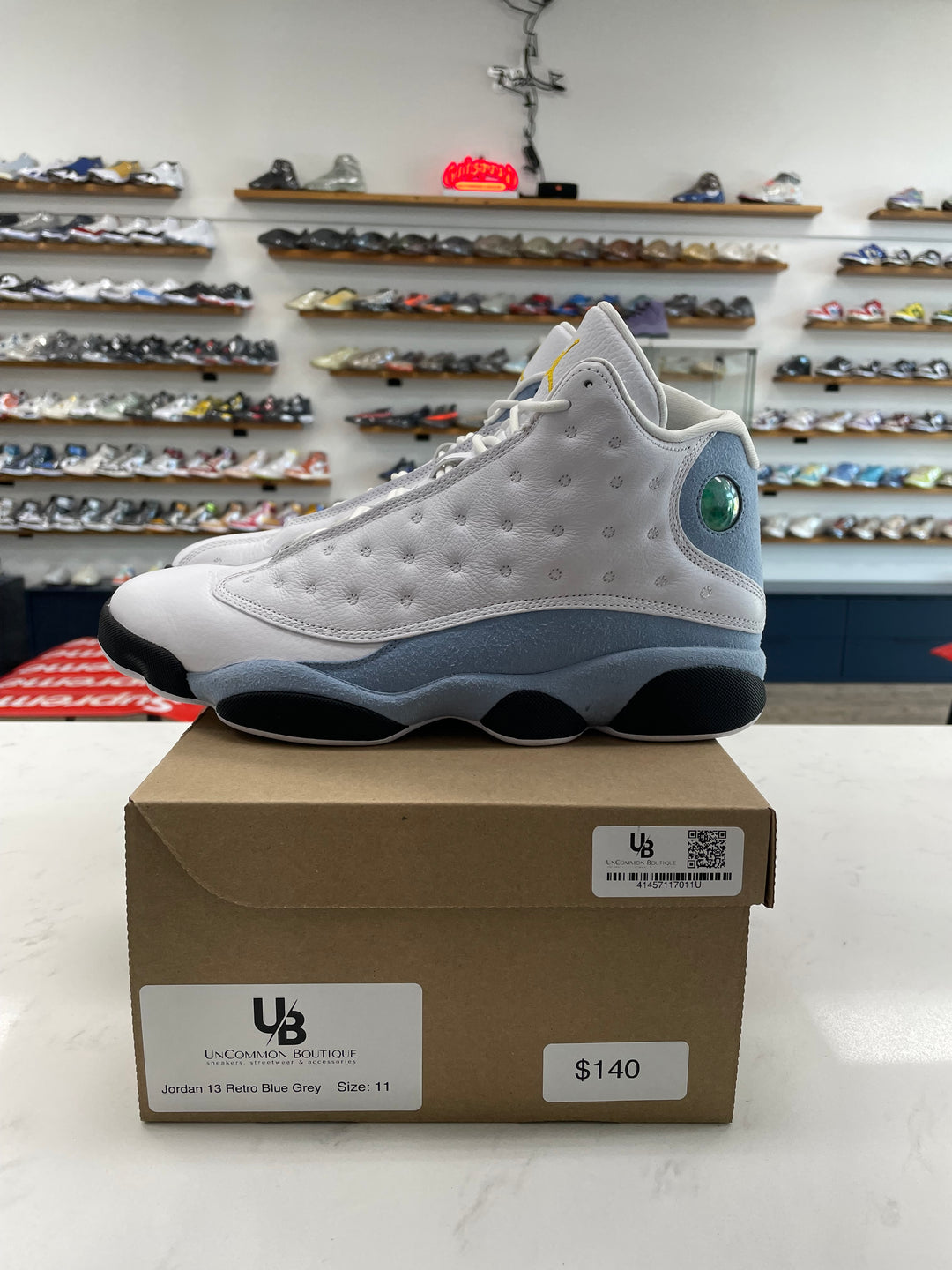 Jordan 13 Retro Blue Grey - Worn