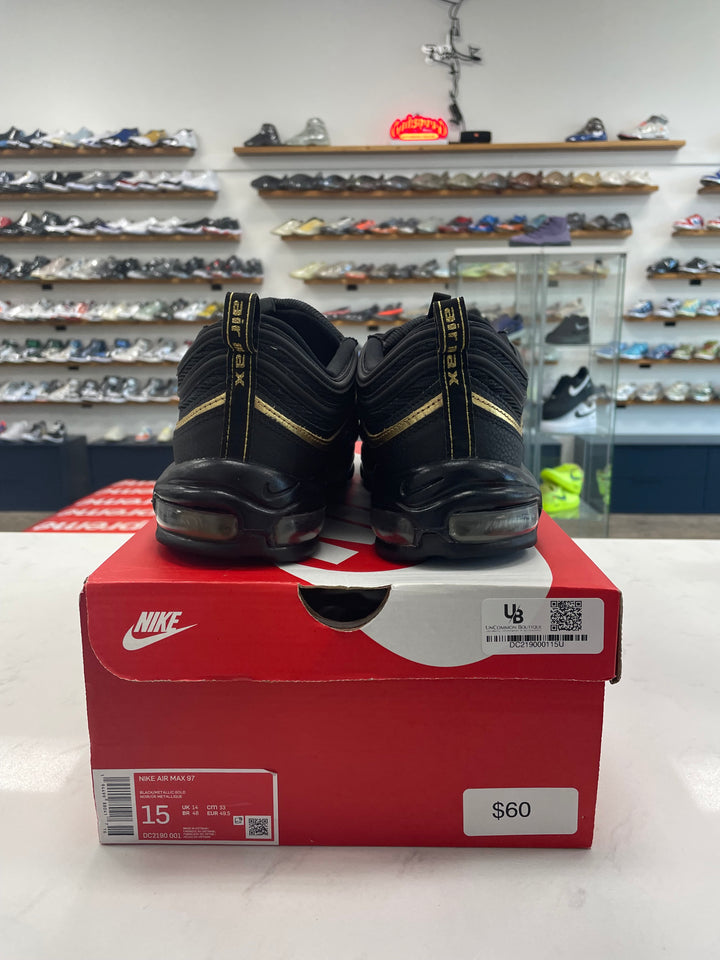 Nike Air Max 97 CM Black Metallic Gold - Worn