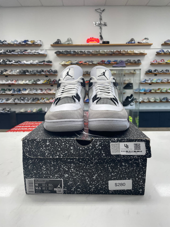Jordan 4 Retro Military Black - Worn