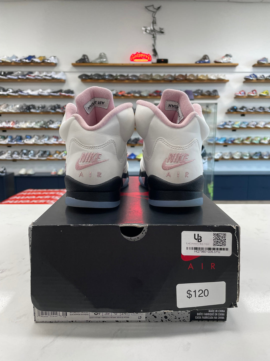 Jordan 5 Retro Soft Pink (GS) - Worn
