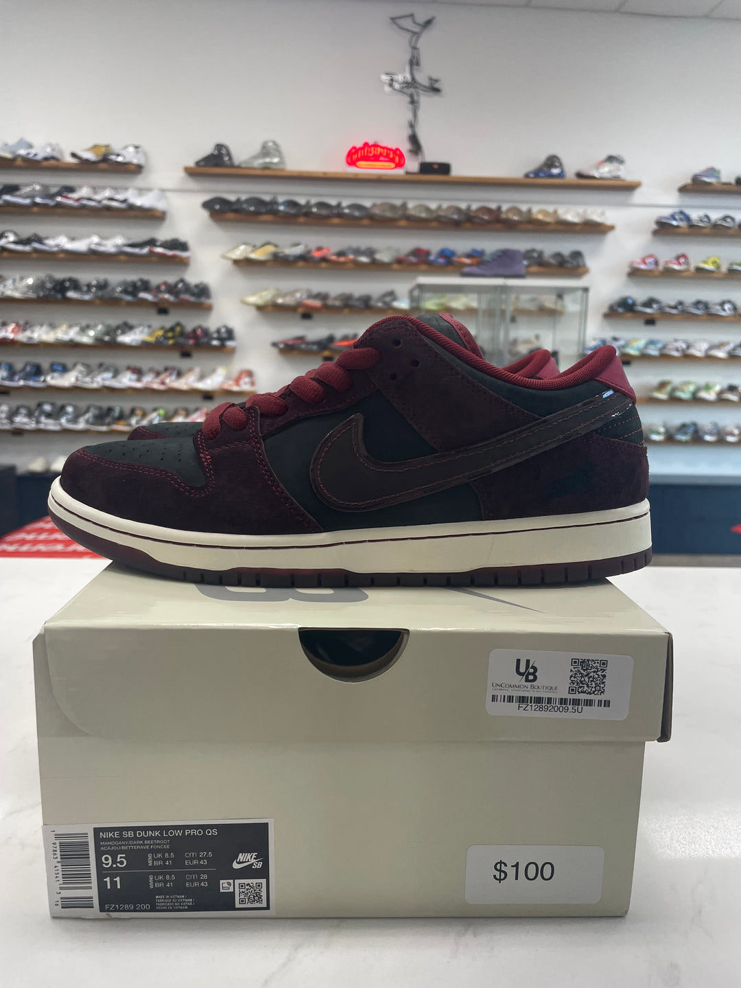 Nike SB Dunk Low Riot Skate Shop - Worn
