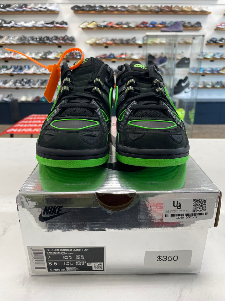 Nike Air Rubber Dunk Off-White Green Strike - Worn