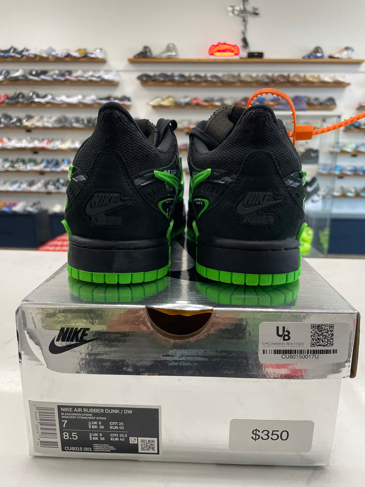 Nike Air Rubber Dunk Off-White Green Strike - Worn