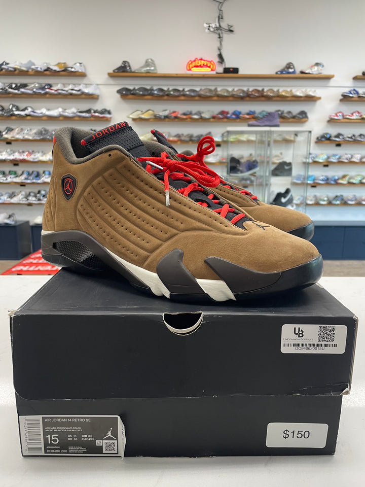 Jordan 14 Retro Winterized Archaeo Brown - Worn