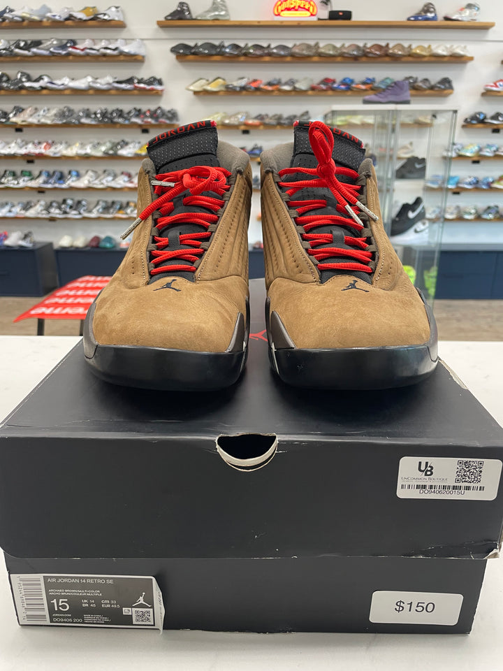 Jordan 14 Retro Winterized Archaeo Brown - Worn