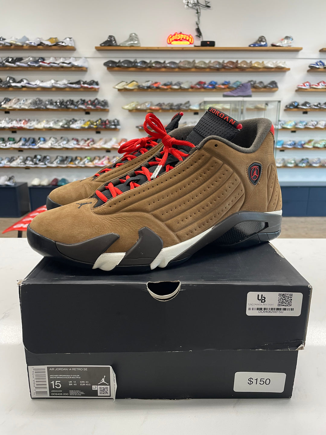 Jordan 14 Retro Winterized Archaeo Brown - Worn