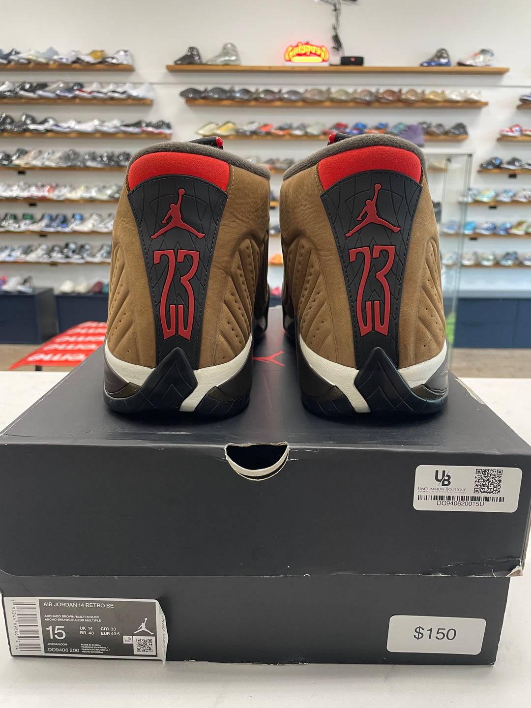 Jordan 14 Retro Winterized Archaeo Brown - Worn