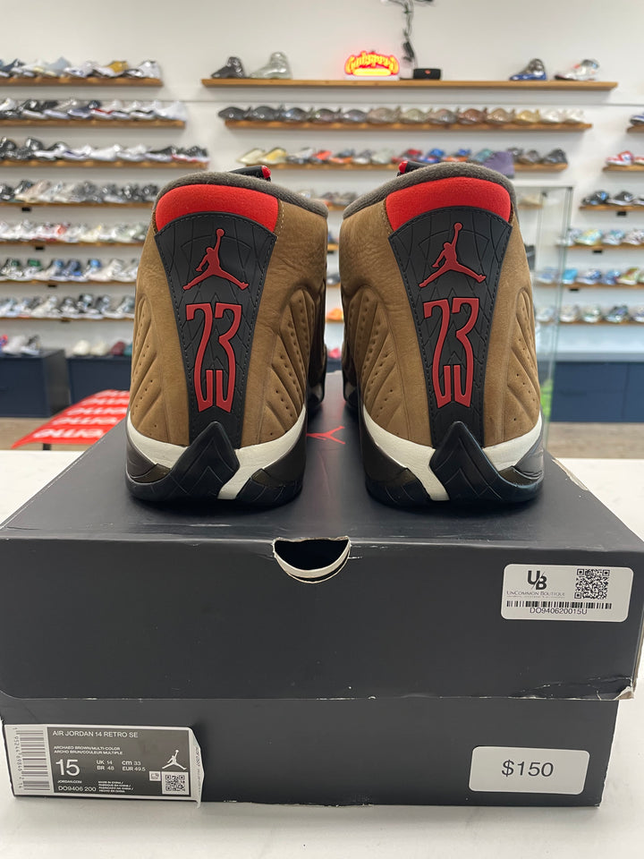 Jordan 14 Retro Winterized Archaeo Brown - Worn