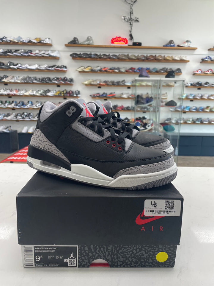 Jordan 3 Retro OG Black Cement (2024) - Worn
