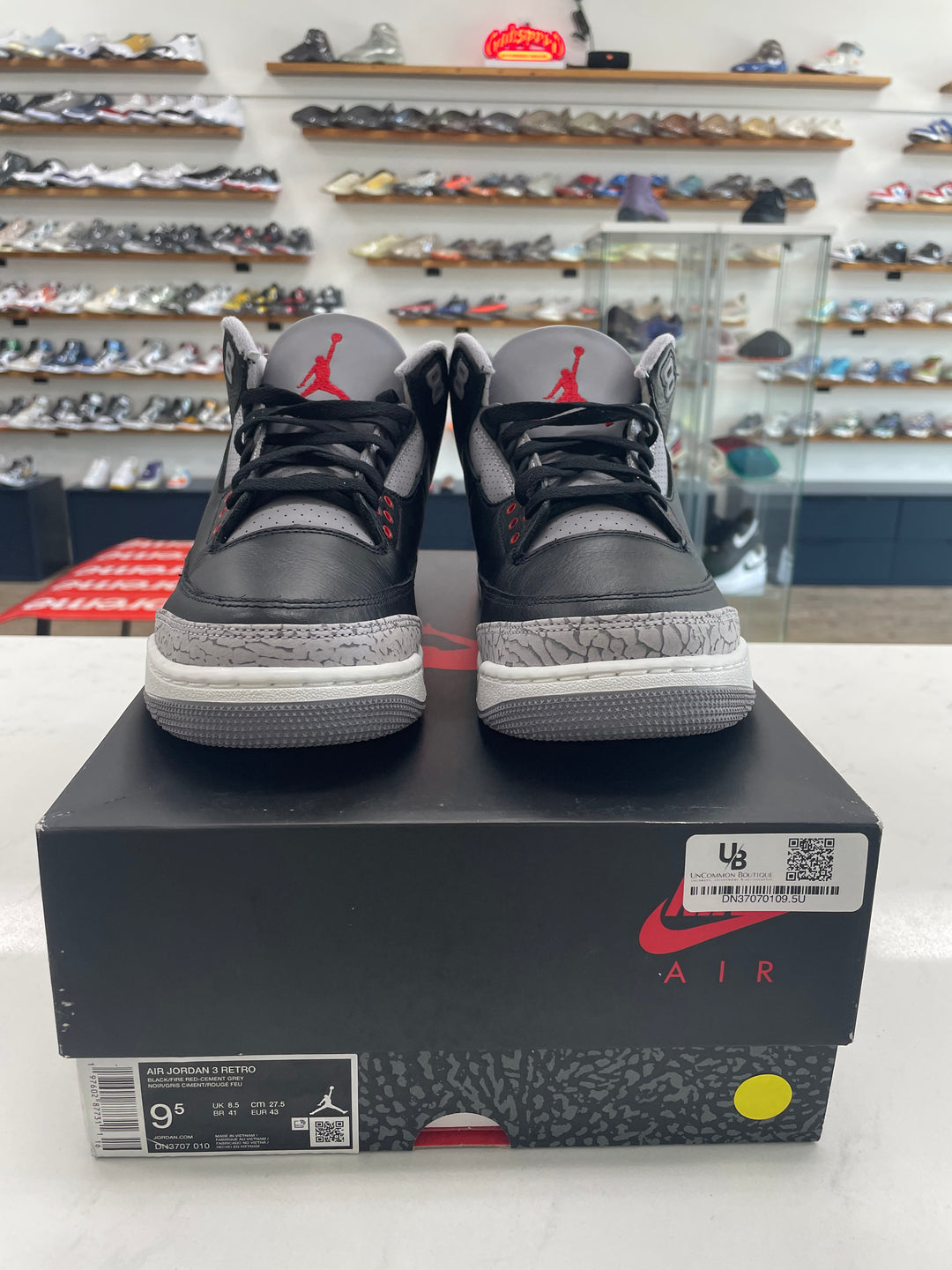 Jordan 3 Retro OG Black Cement (2024) - Worn