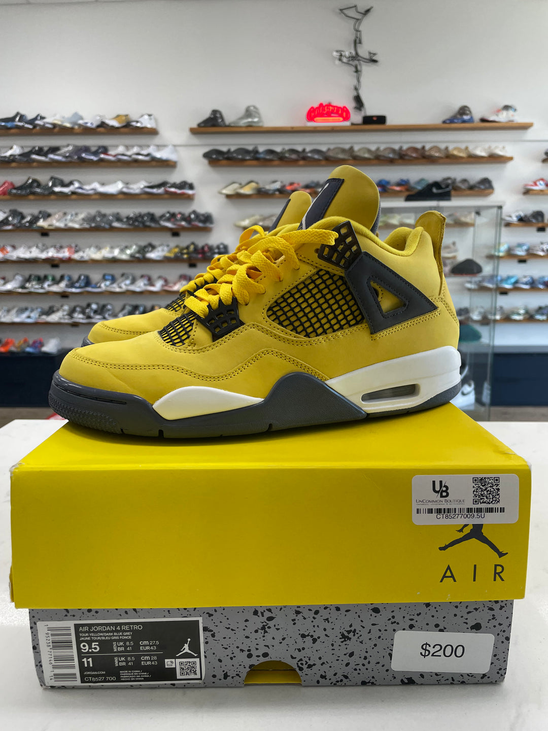 Jordan 4 Retro Lightning (2021) - Worn