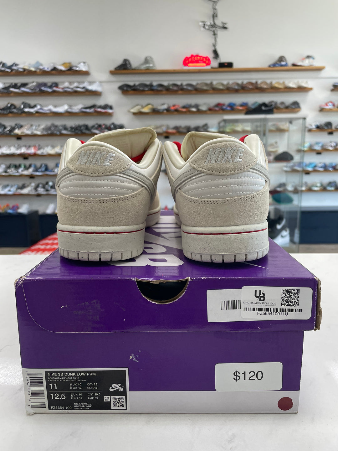 Nike SB Dunk Low City of Love Light Bone - Worn