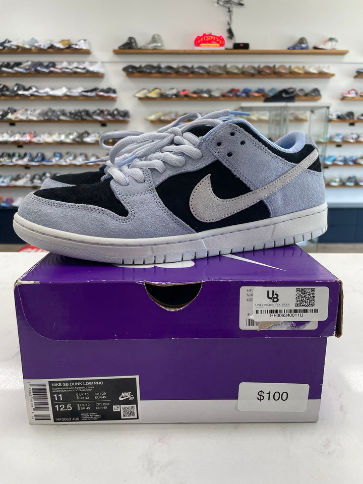 Nike SB Dunk Low Black Aluminum - Worn