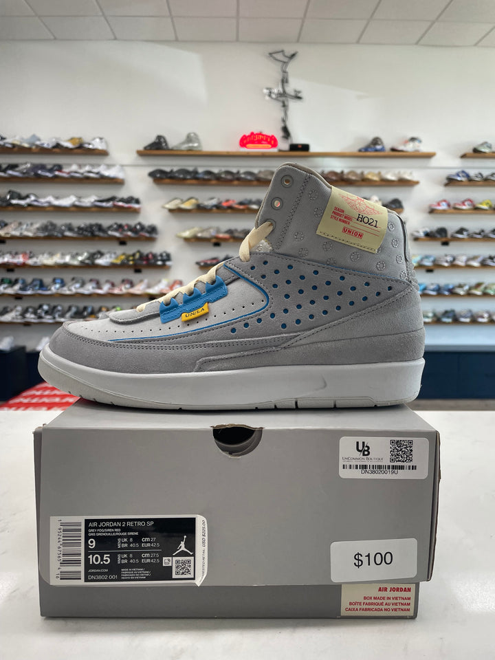 Jordan 2 Retro SP Union Grey Fog - Worn
