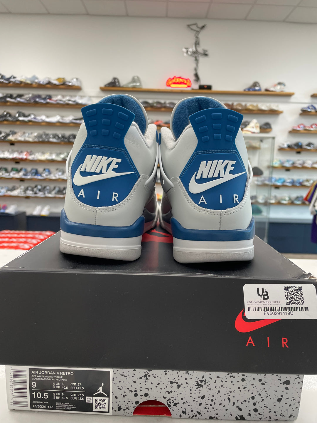 Jordan 4 Retro Military Blue (2024) - Worn