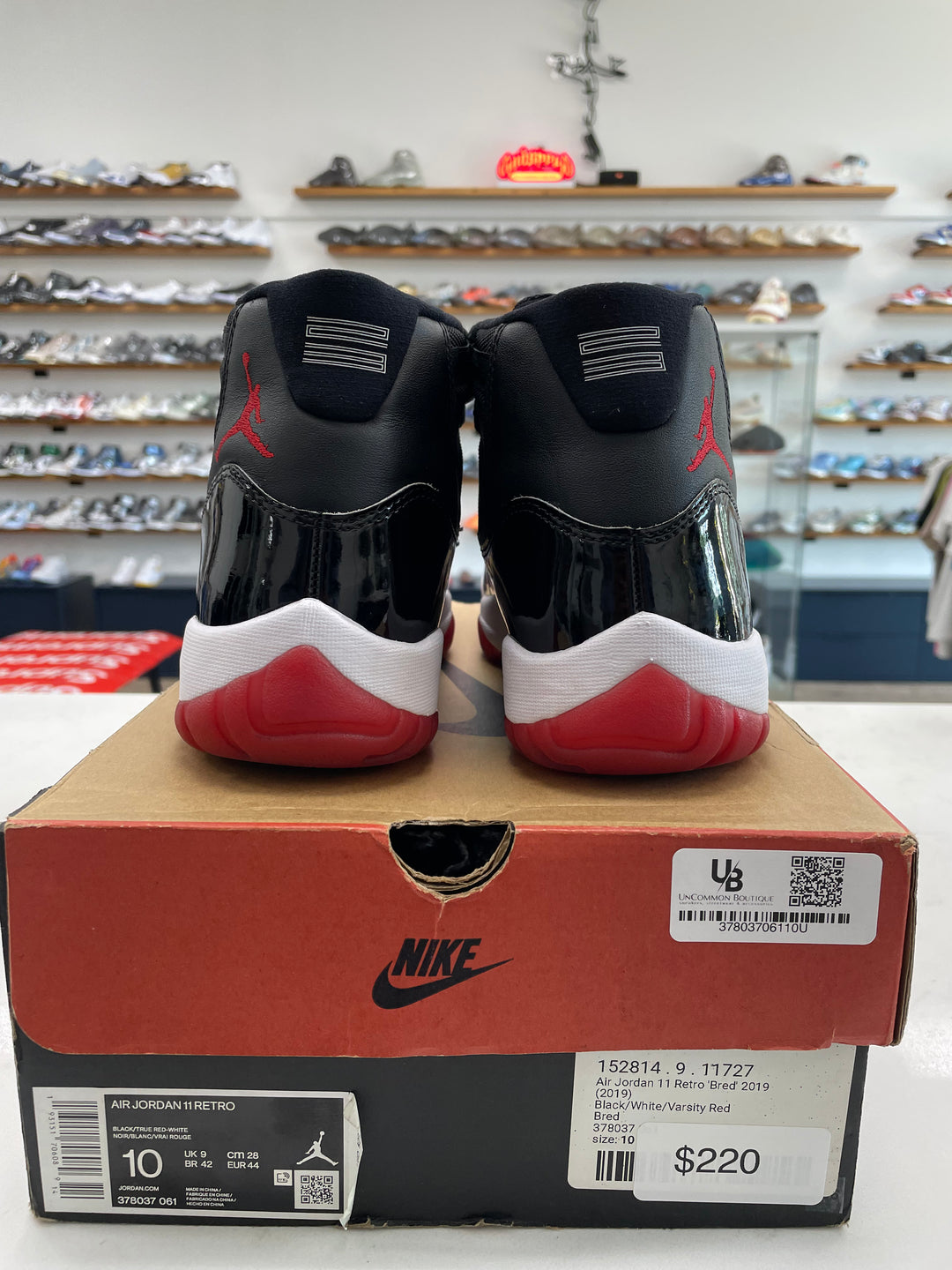 Jordan 11 Retro Playoffs Bred (2019) - Worn
