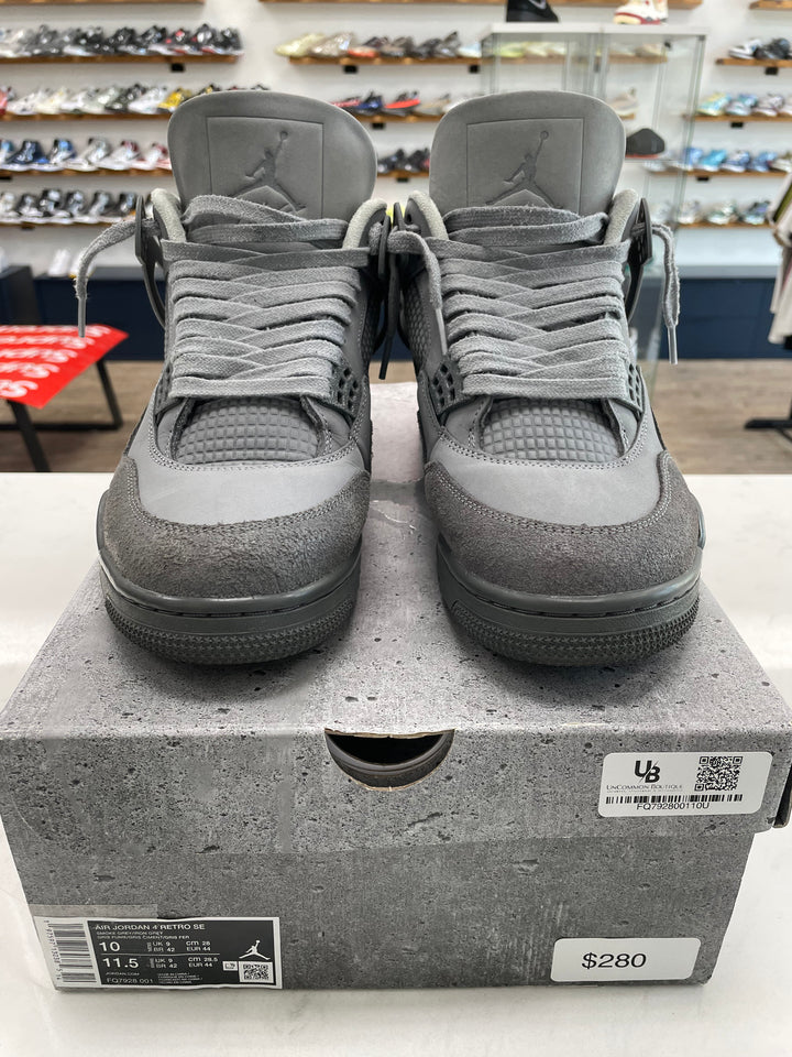 Jordan 4 Retro SE Paris Olympics Wet Cement - Worn