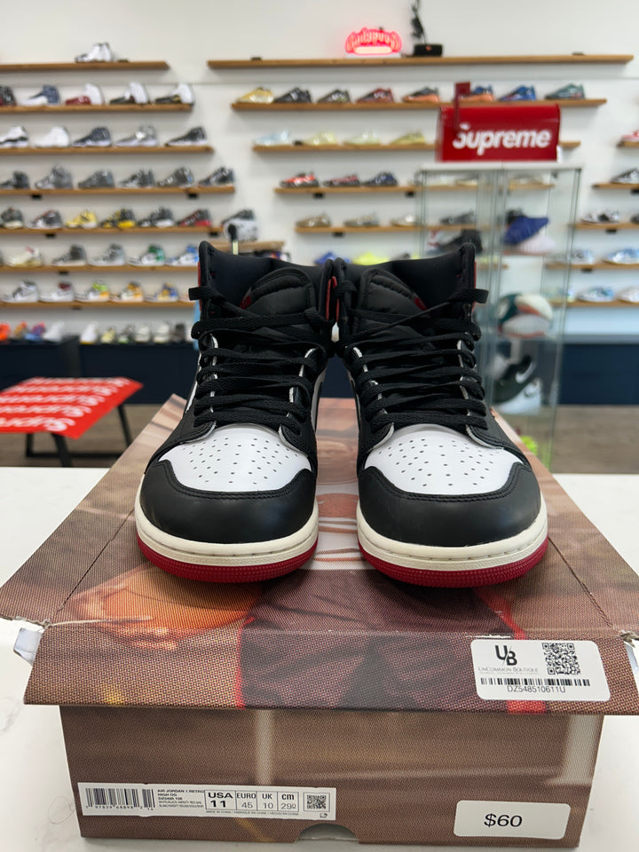 Jordan 1 Retro High OG Black Toe Reimagined -= Worn
