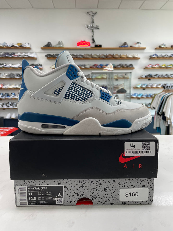 Jordan 4 Retro Military Blue (2024) - Worn