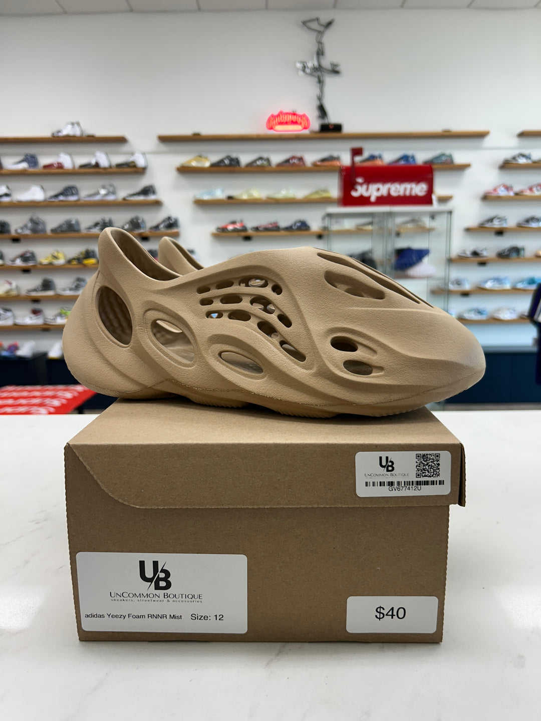 adidas Yeezy Foam RNNR Mist - Worn