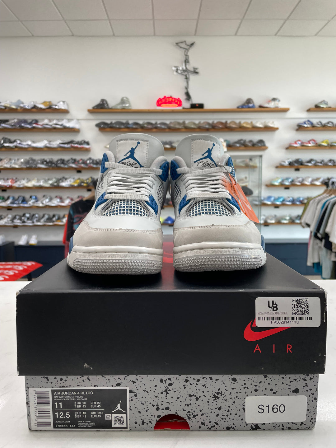 Jordan 4 Retro Military Blue (2024) - Worn