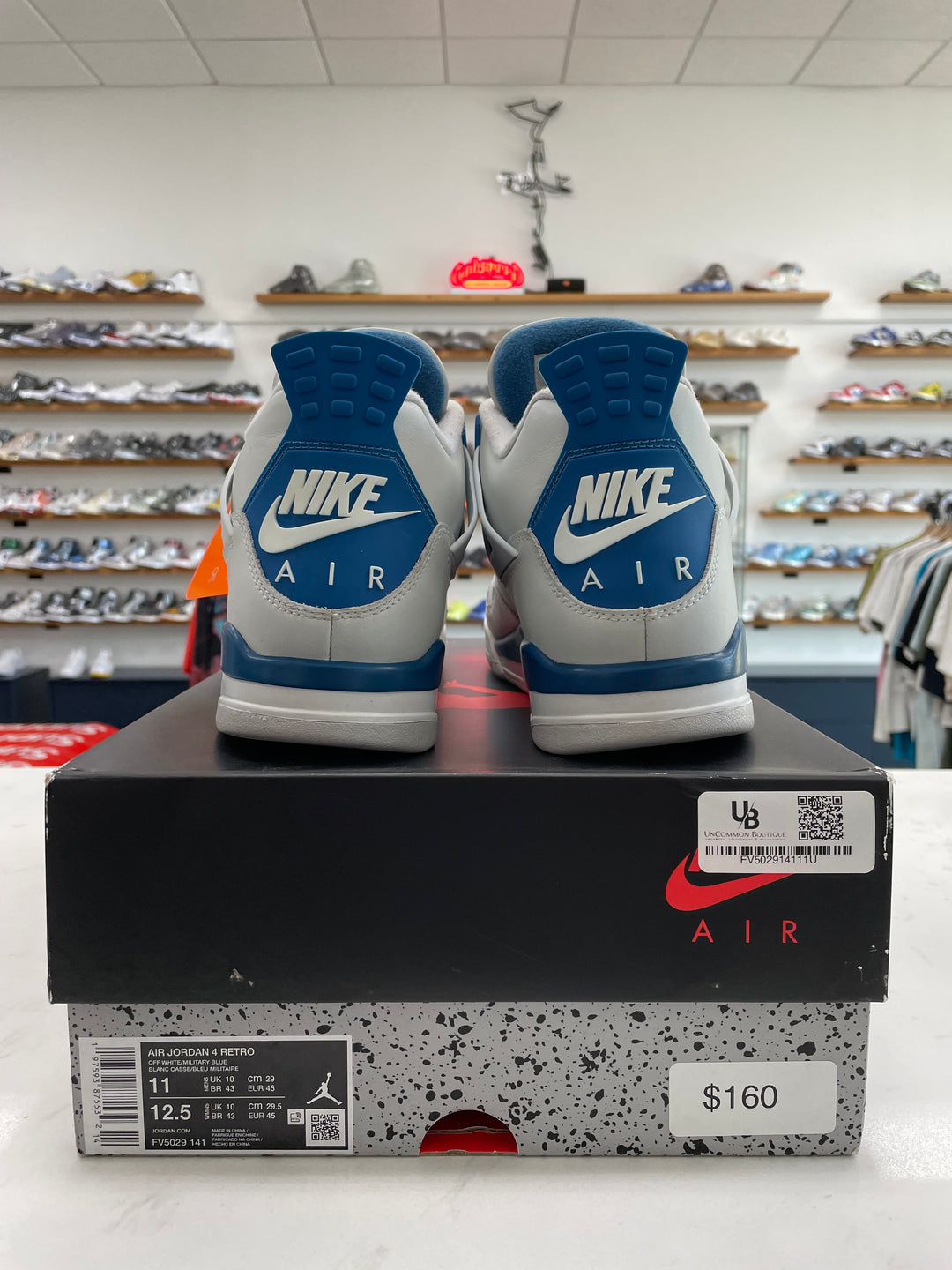 Jordan 4 Retro Military Blue (2024) - Worn