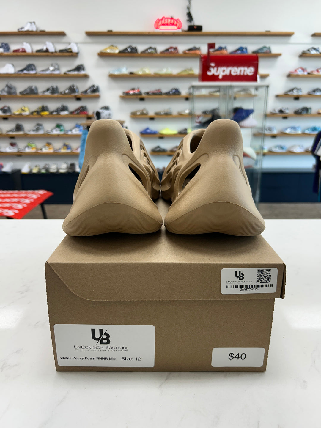 adidas Yeezy Foam RNNR Mist - Worn