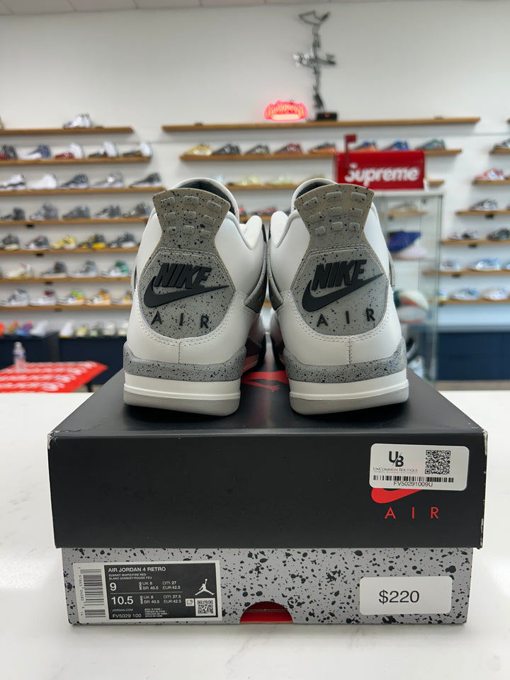 Jordan 4 Retro White Cement (2025) - Worn