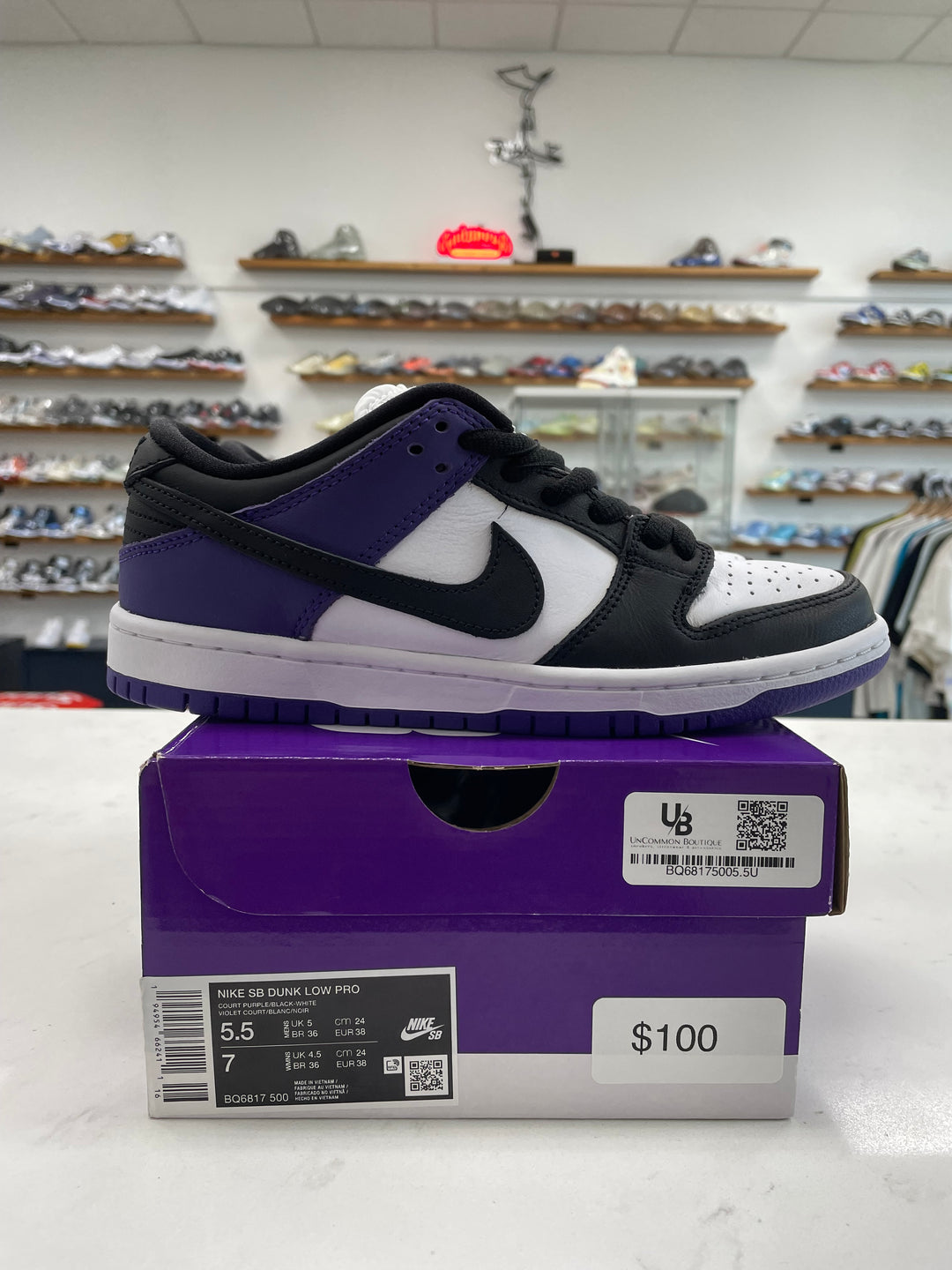 Nike SB Dunk Low Court Purple - Worn