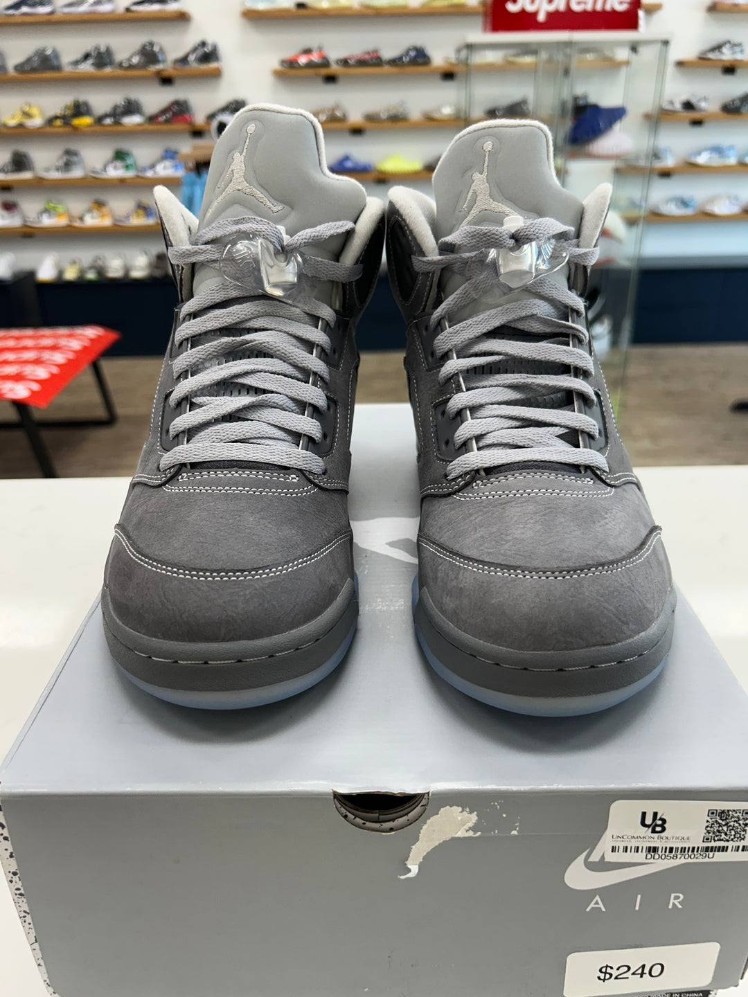 Jordan 5 Retro Wolf Grey (2026) - Worn