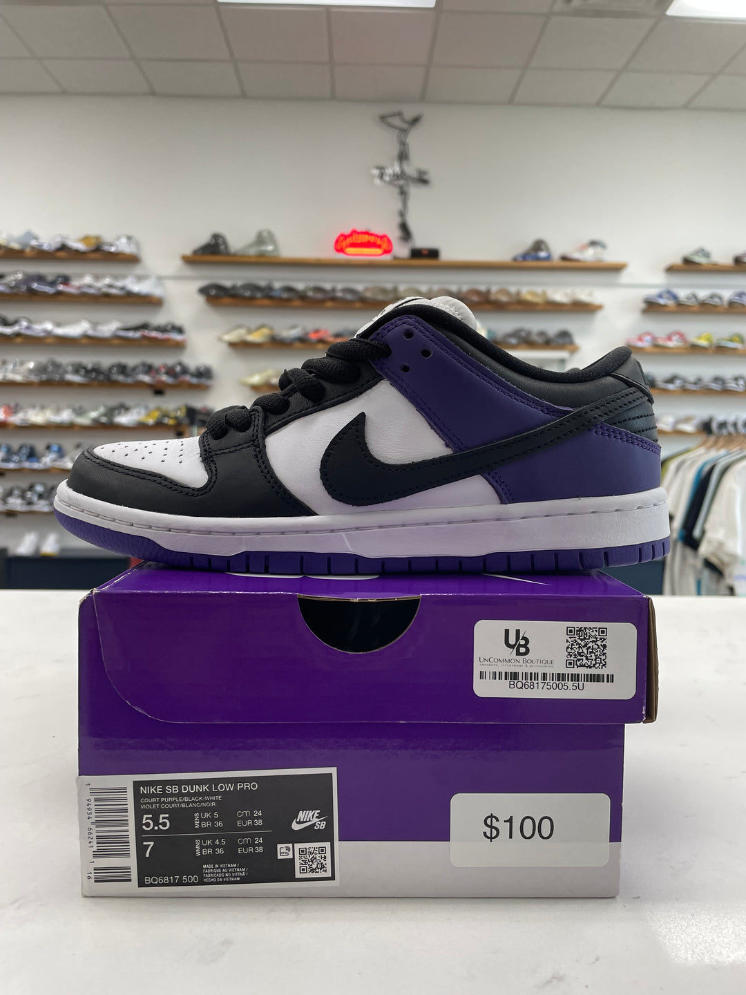 Nike SB Dunk Low Court Purple - Worn