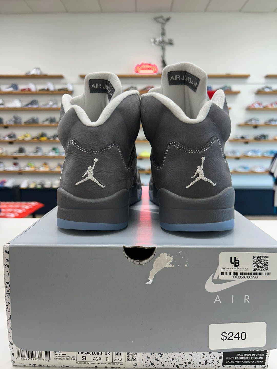 Jordan 5 Retro Wolf Grey (2026) - Worn