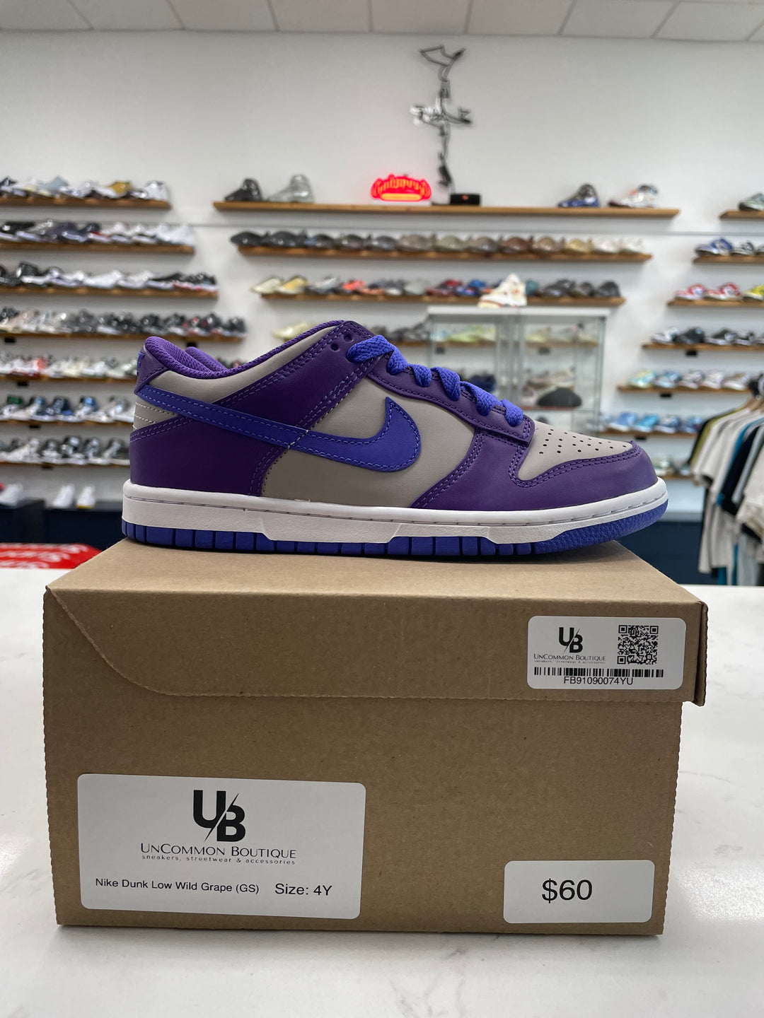 Nike Dunk Low Wild Grape (GS) - Worn