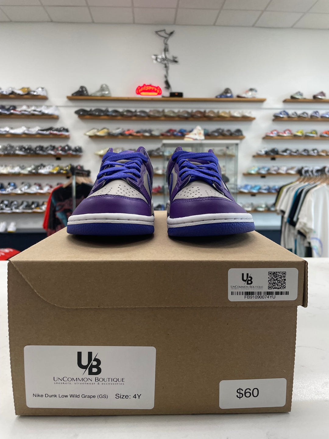 Nike Dunk Low Wild Grape (GS) - Worn