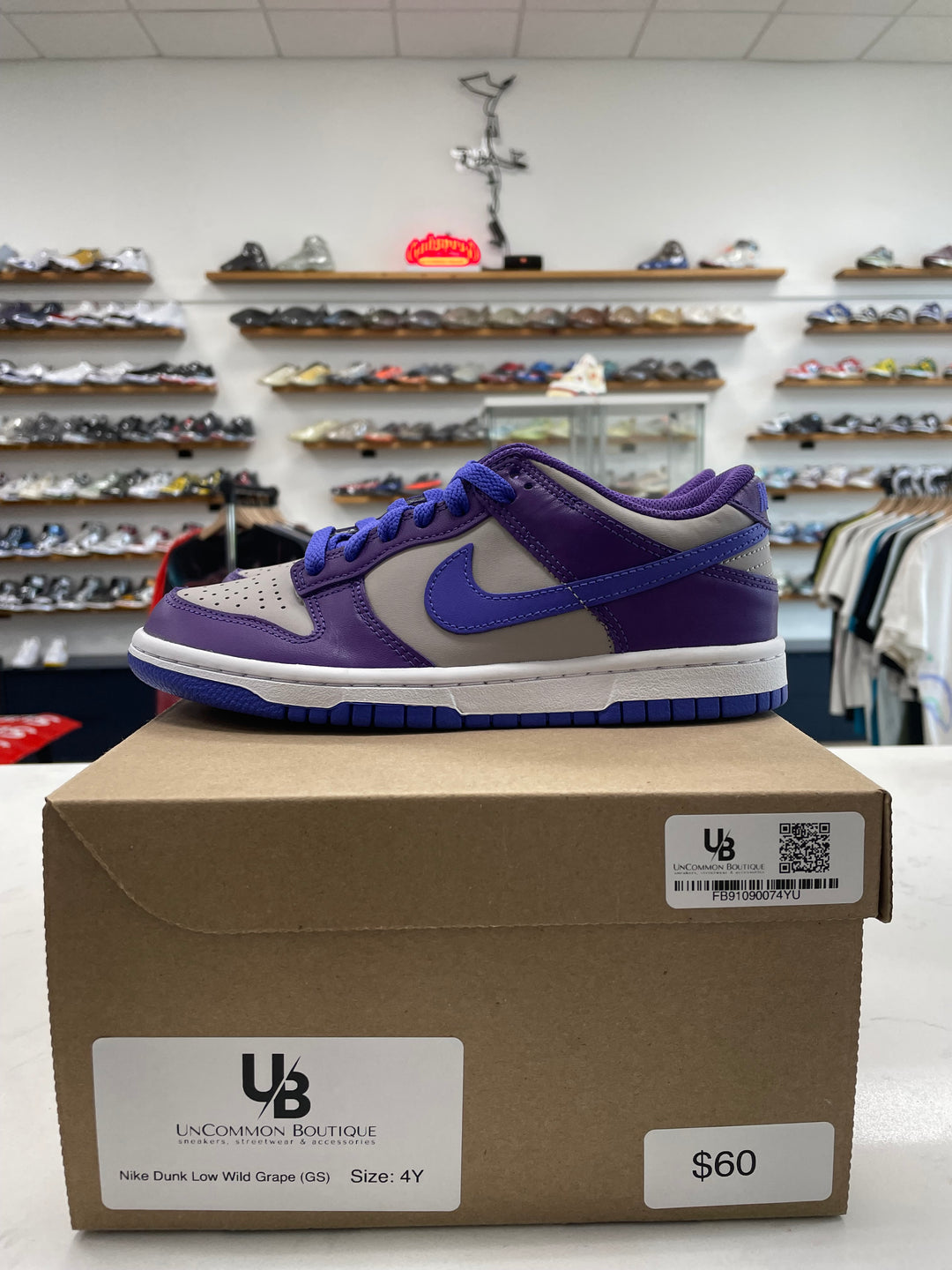 Nike Dunk Low Wild Grape (GS) - Worn