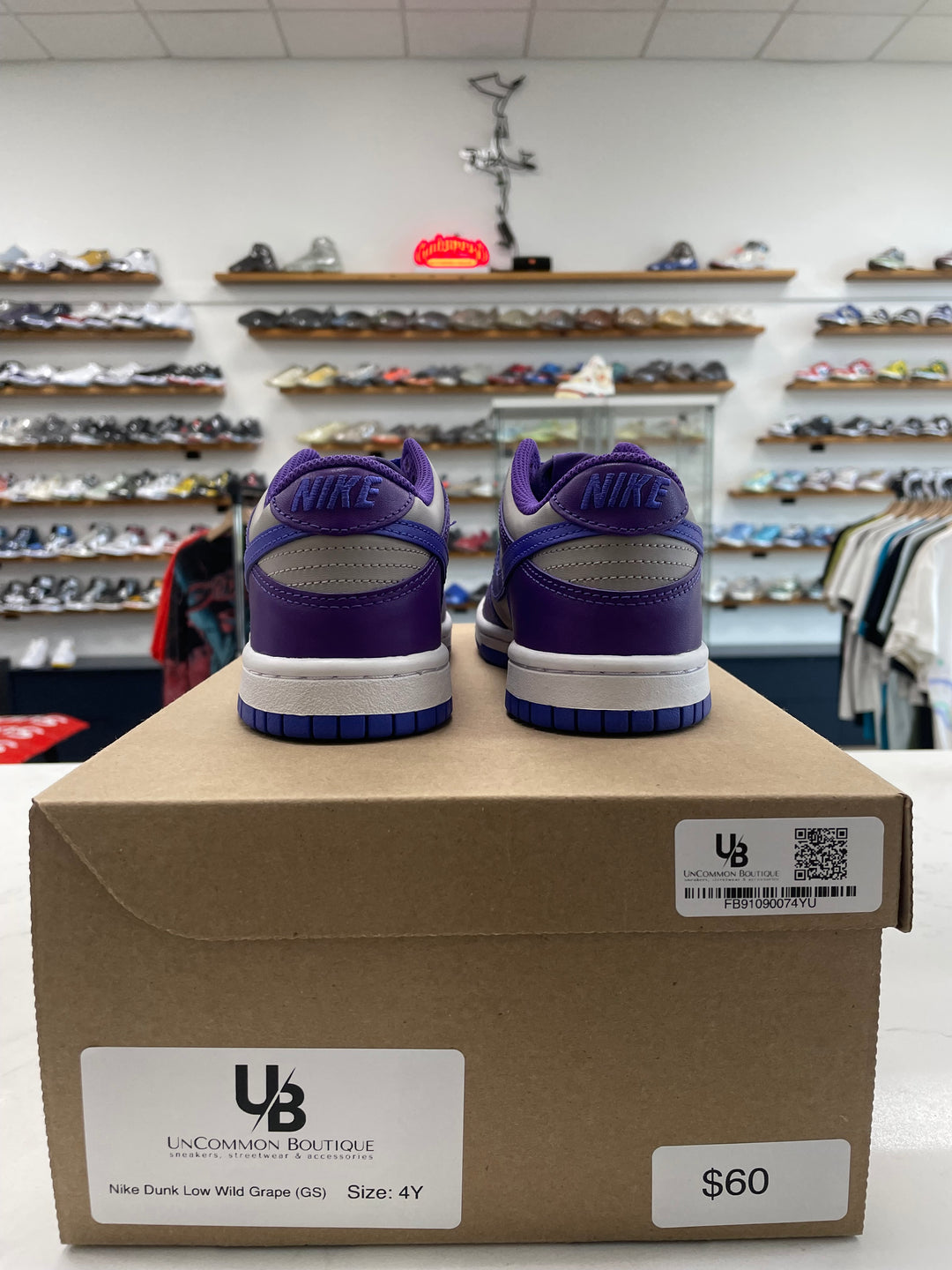 Nike Dunk Low Wild Grape (GS) - Worn