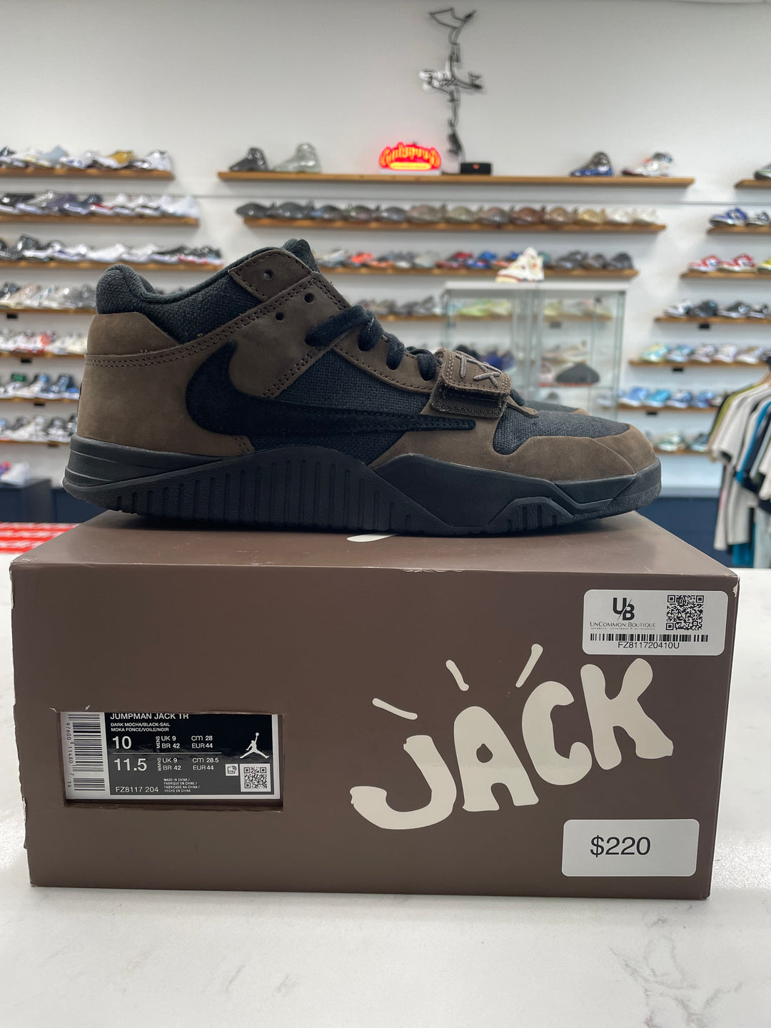 Jordan Jumpman Jack TR Travis Scott Dark Mocha - Worn