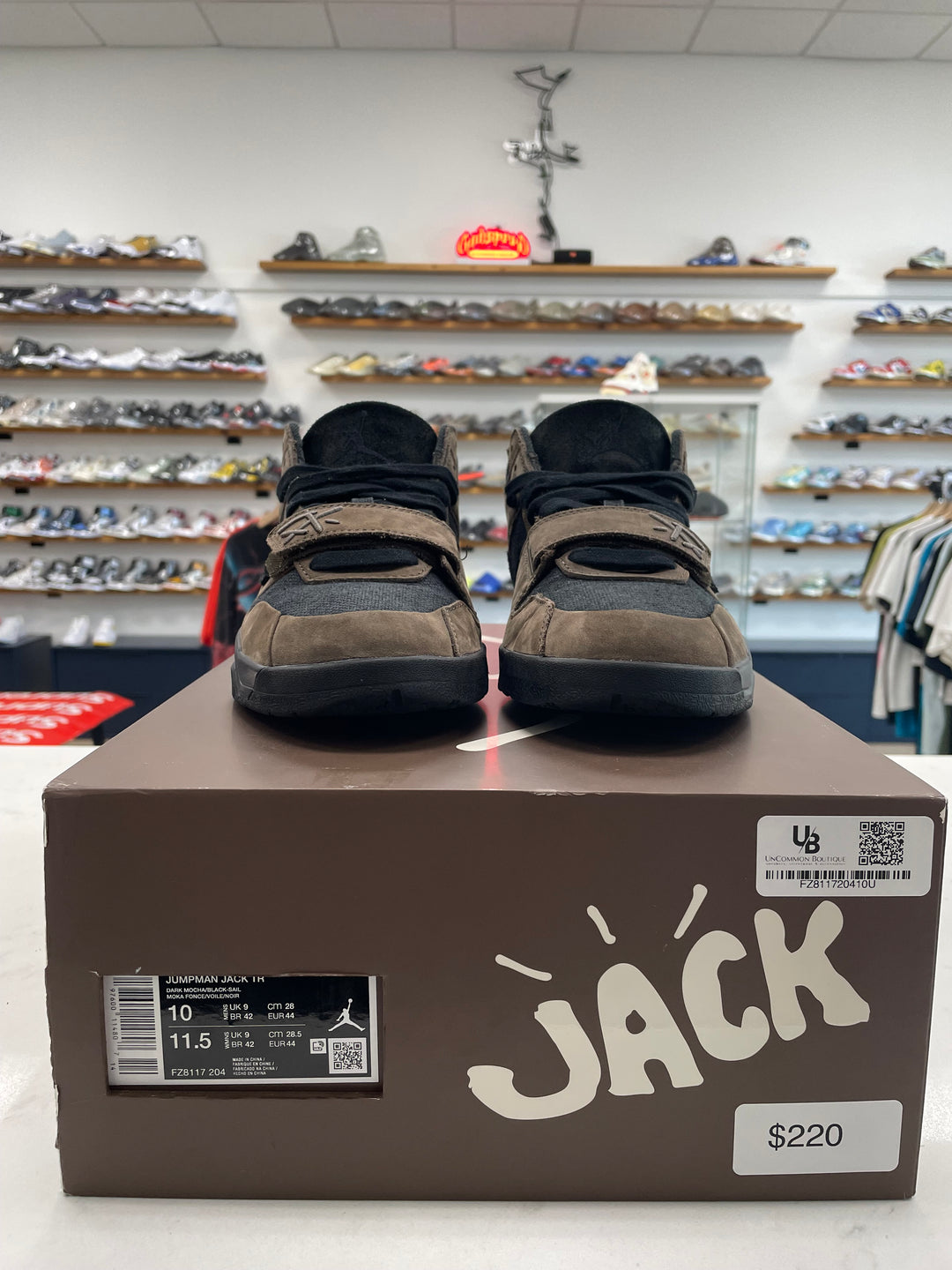 Jordan Jumpman Jack TR Travis Scott Dark Mocha - Worn