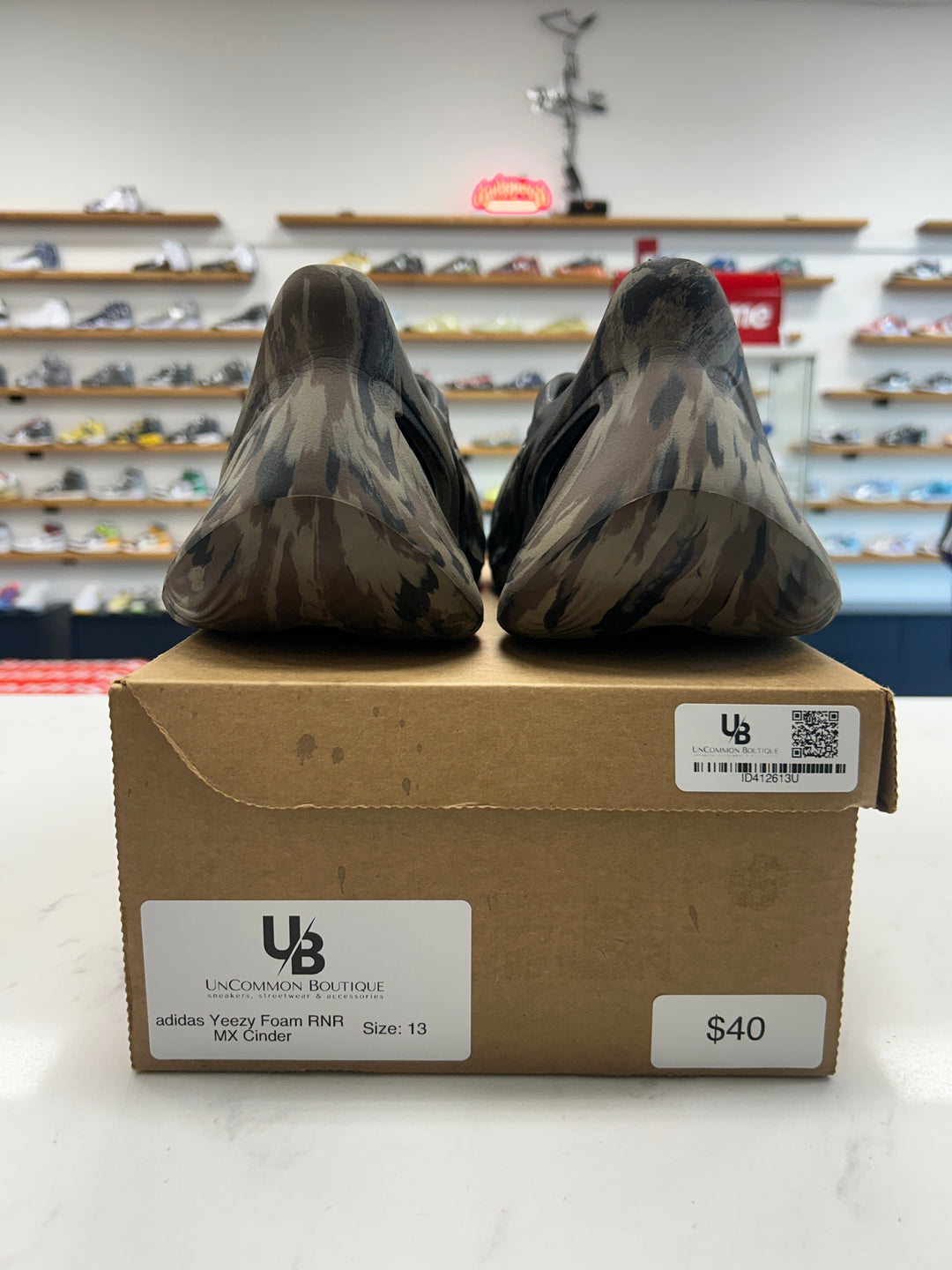 adidas Yeezy Foam RNR MX Cinder - Worn