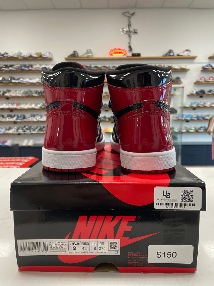Jordan 1 Retro High OG Patent Bred - Worn