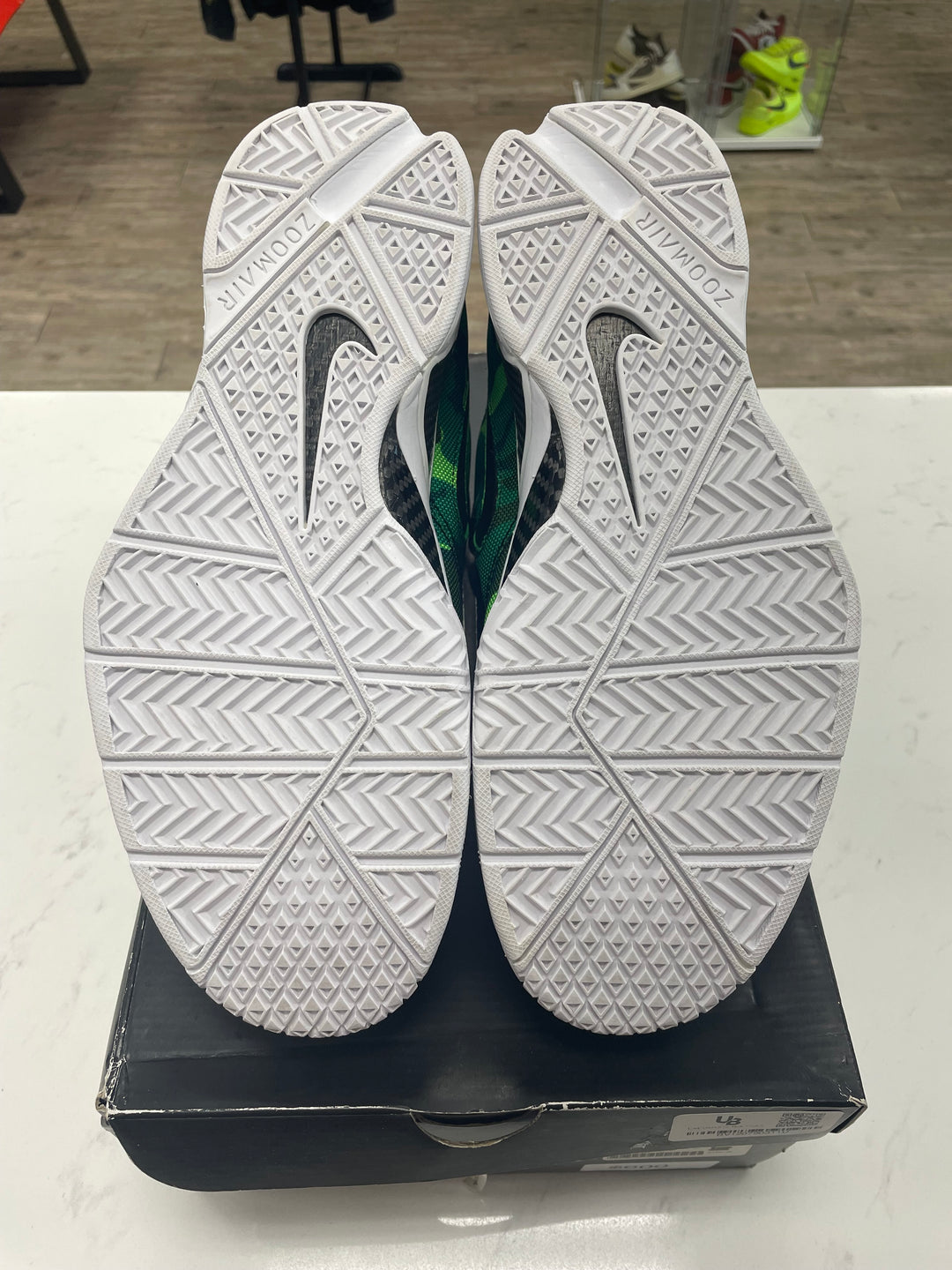 Nike Kobe 1 Protro Undefeated Green Camo (Silver Lake) - Worn