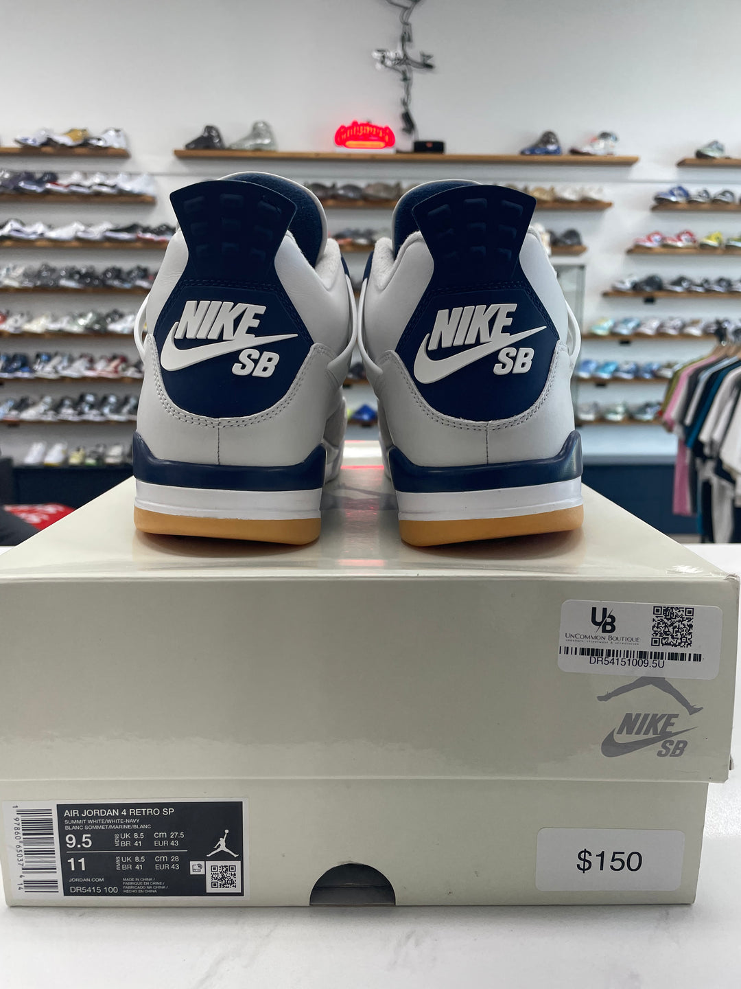 Jordan 4 Retro SB Navy - Worn