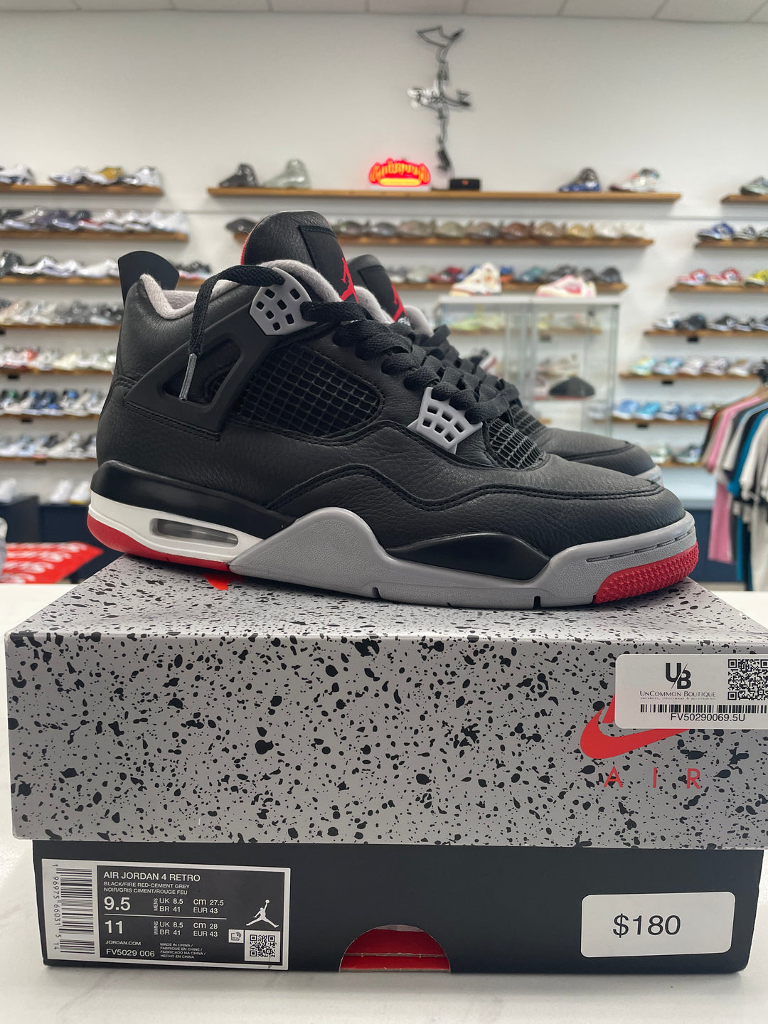 Jordan 4 Retro Bred Reimagined - Worn