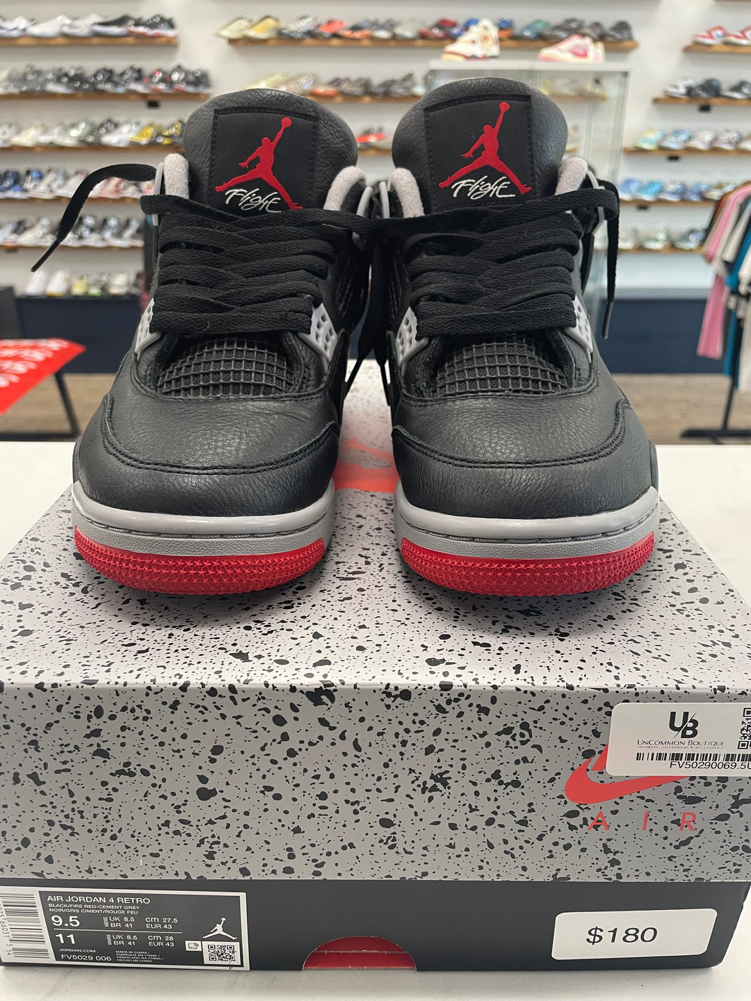 Jordan 4 Retro Bred Reimagined - Worn