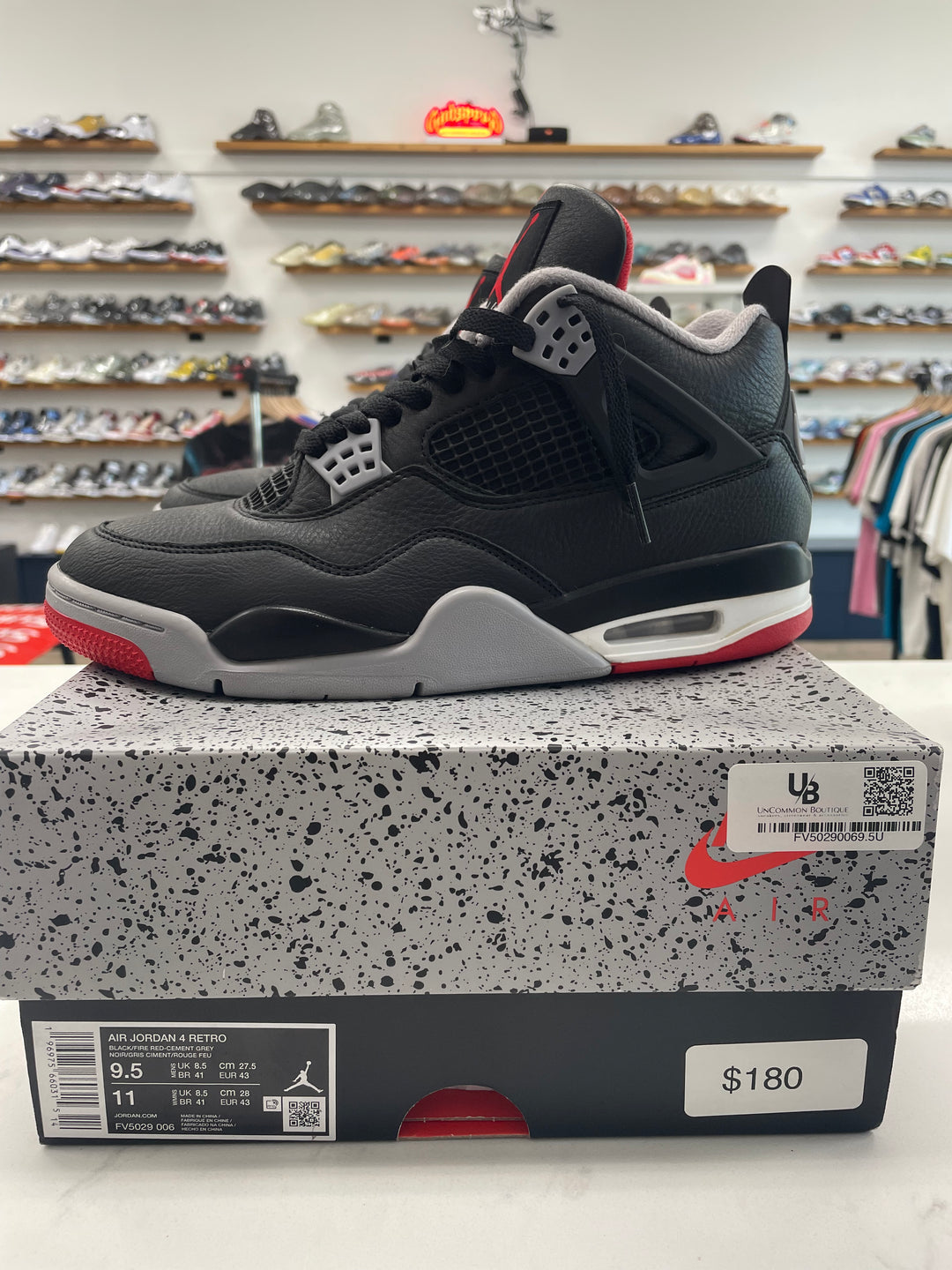 Jordan 4 Retro Bred Reimagined - Worn