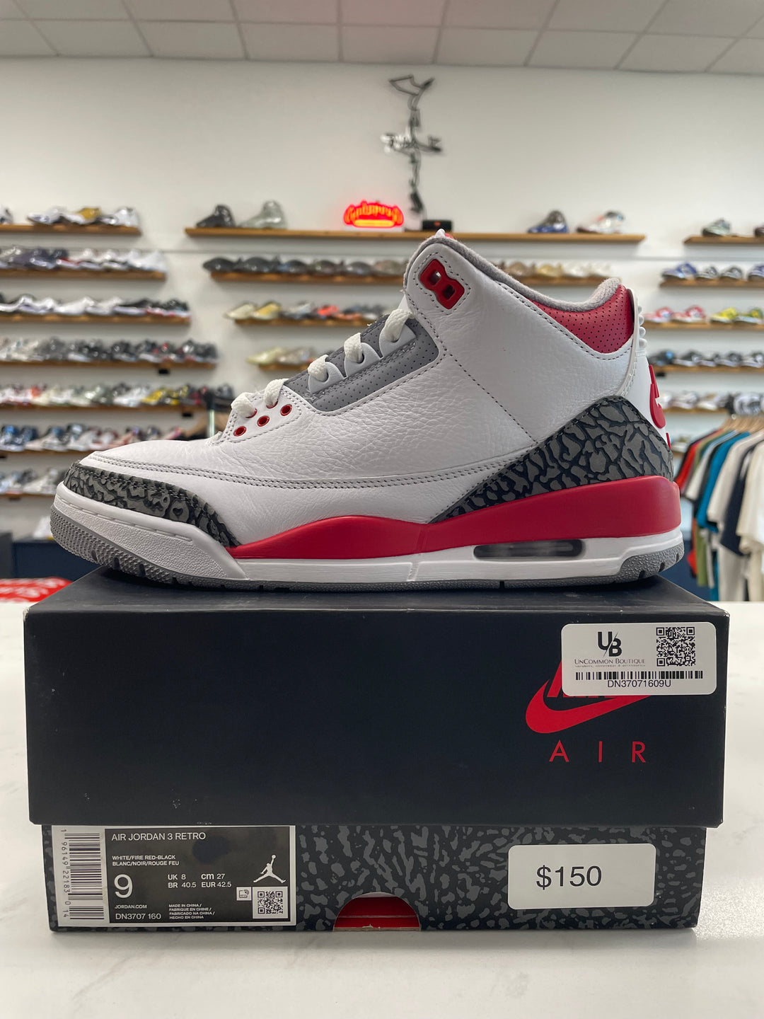 Jordan 3 Retro Fire Red (2022) - Worn
