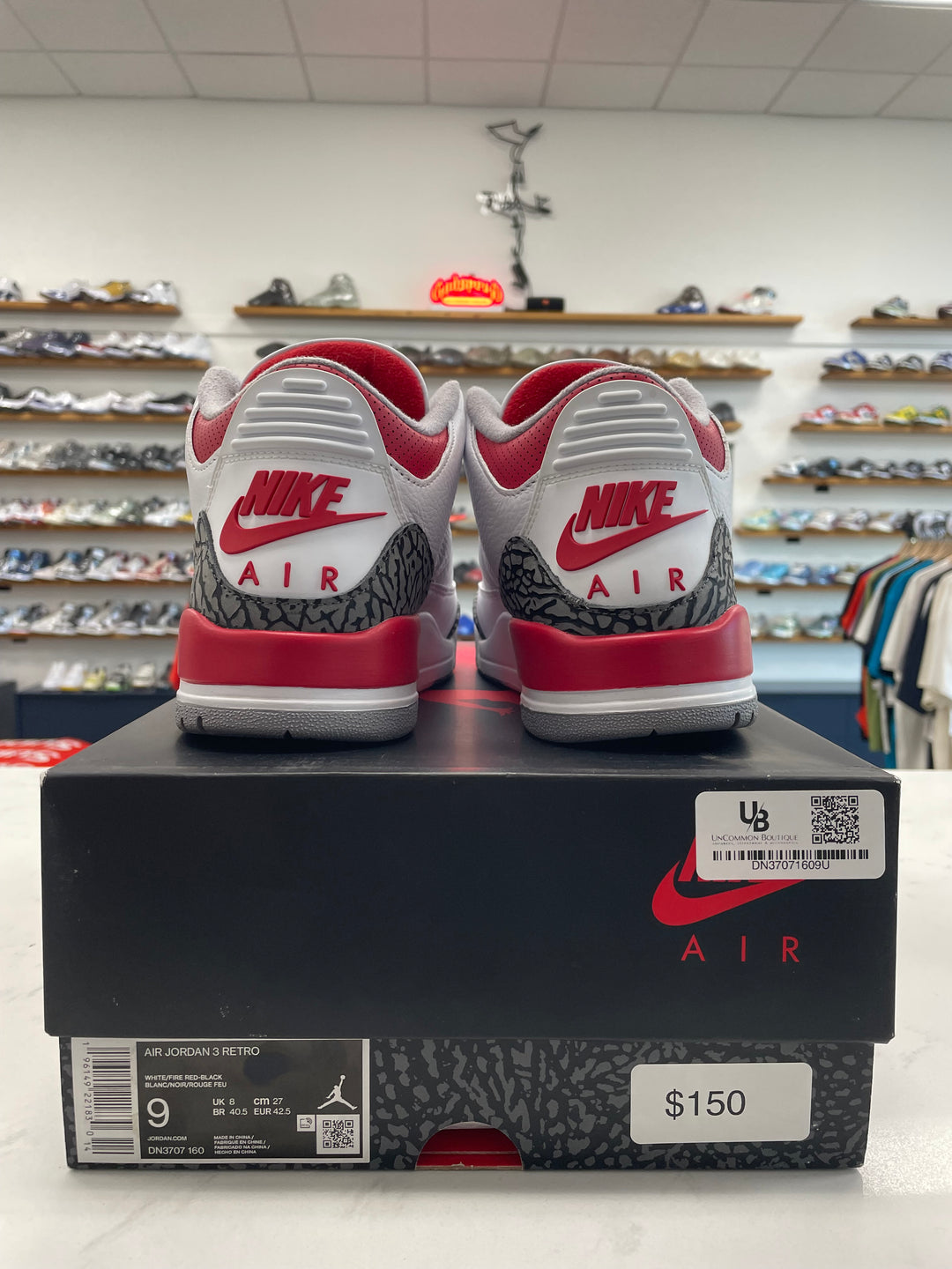 Jordan 3 Retro Fire Red (2022) - Worn