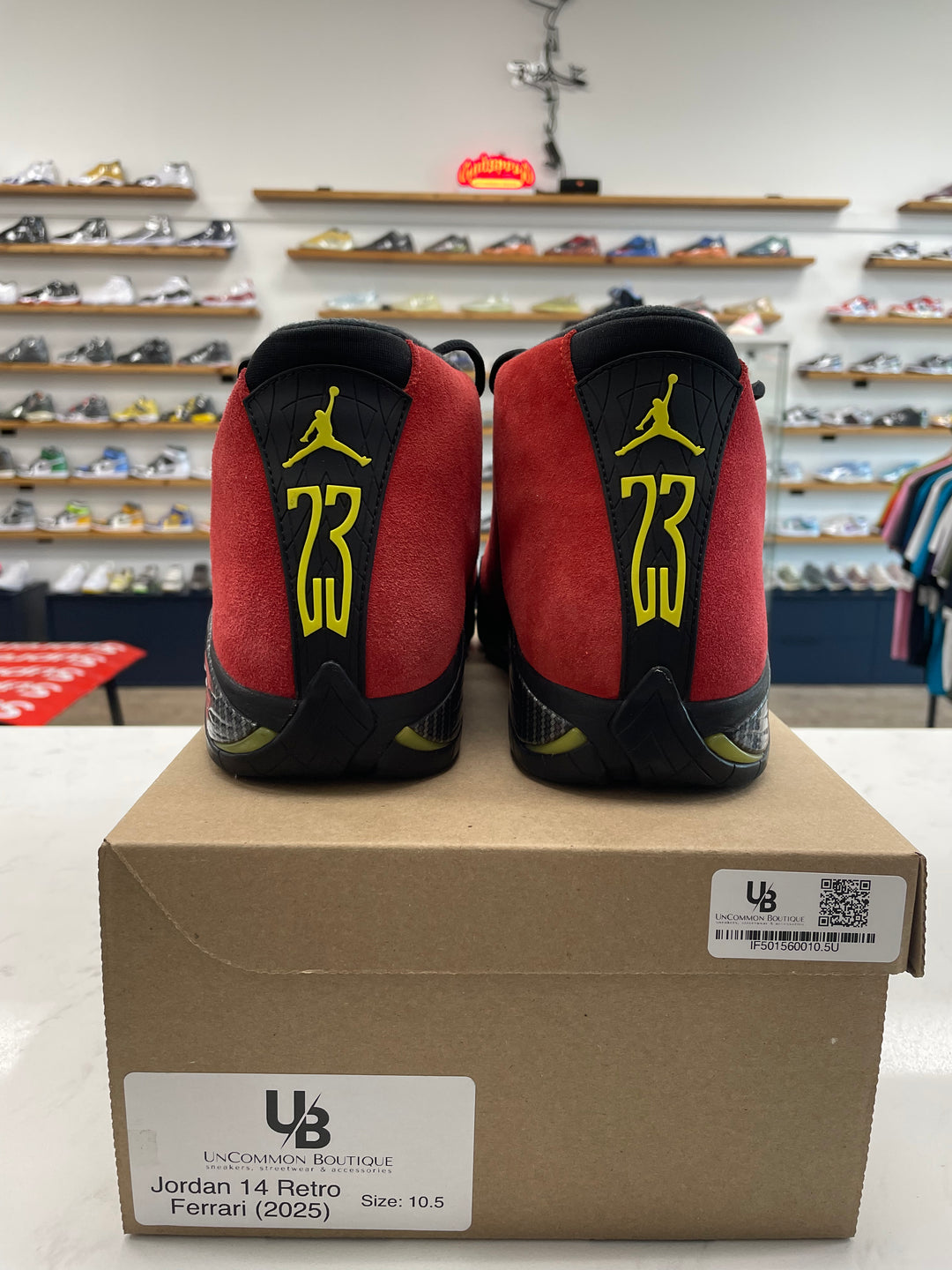 Jordan 14 Retro Ferrari (2025) - Worn