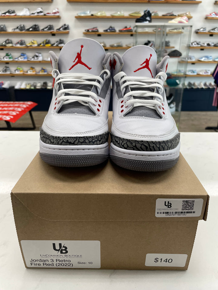 Jordan 3 Retro Fire Red (2022) - Worn